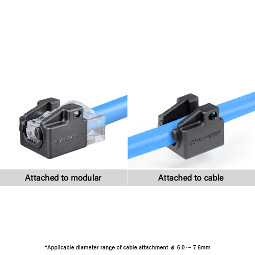 Protective cap for RJ45 modular plug Attachment image.