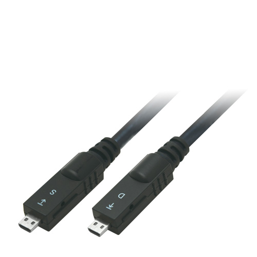 着脱式 光ファイバ HDMI ケーブル